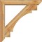 Ekena Millwork Merced Slat Rough Sawn Bracket w/ Offset Brace, Western Red Cedar, 6"W x 36"D x 36"H BKT0604X36X36MRC06RWR - alternate 4